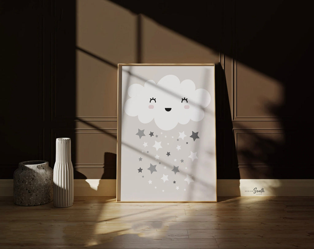 Gender neutral nursery, gray nursery art, gender neutral, star nursery decor, dream big, nursery ideas, gray star gender neutral baby shower