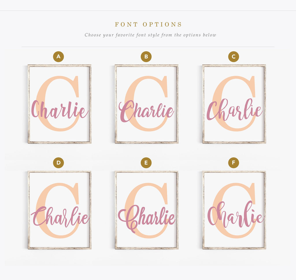 Nursery cat wall art, baby girl room animal, kitten nursery, cat lover room pink, kitten cute cat nursery wall, cat themed, custom baby name