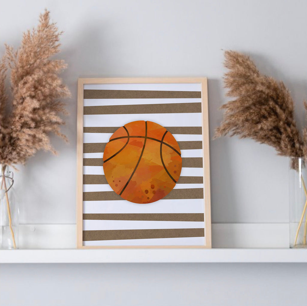 Sports room art, sports wall prints customized kids name, nursery decor sports theme, set of three above crib sports, boy bedroom sports art