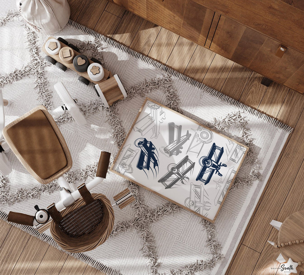 Airplane nursery art, boys airplane art, boys airplane nursery, airplane art for boys, aviation nursery, airplane boys art, airplane baby