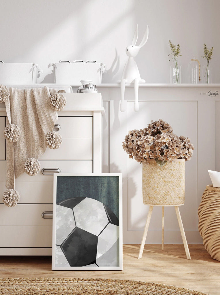 Set of 6 industrial collection kids room sports decor, modern sports nursery art, industrial kids playroom decor, gift for boy sports theme