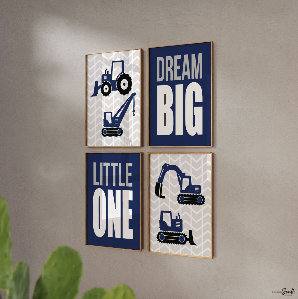 Under construction nursery, baby construction art, construction trucks for boys, builder's art, builder's decor, boys construction bedroom