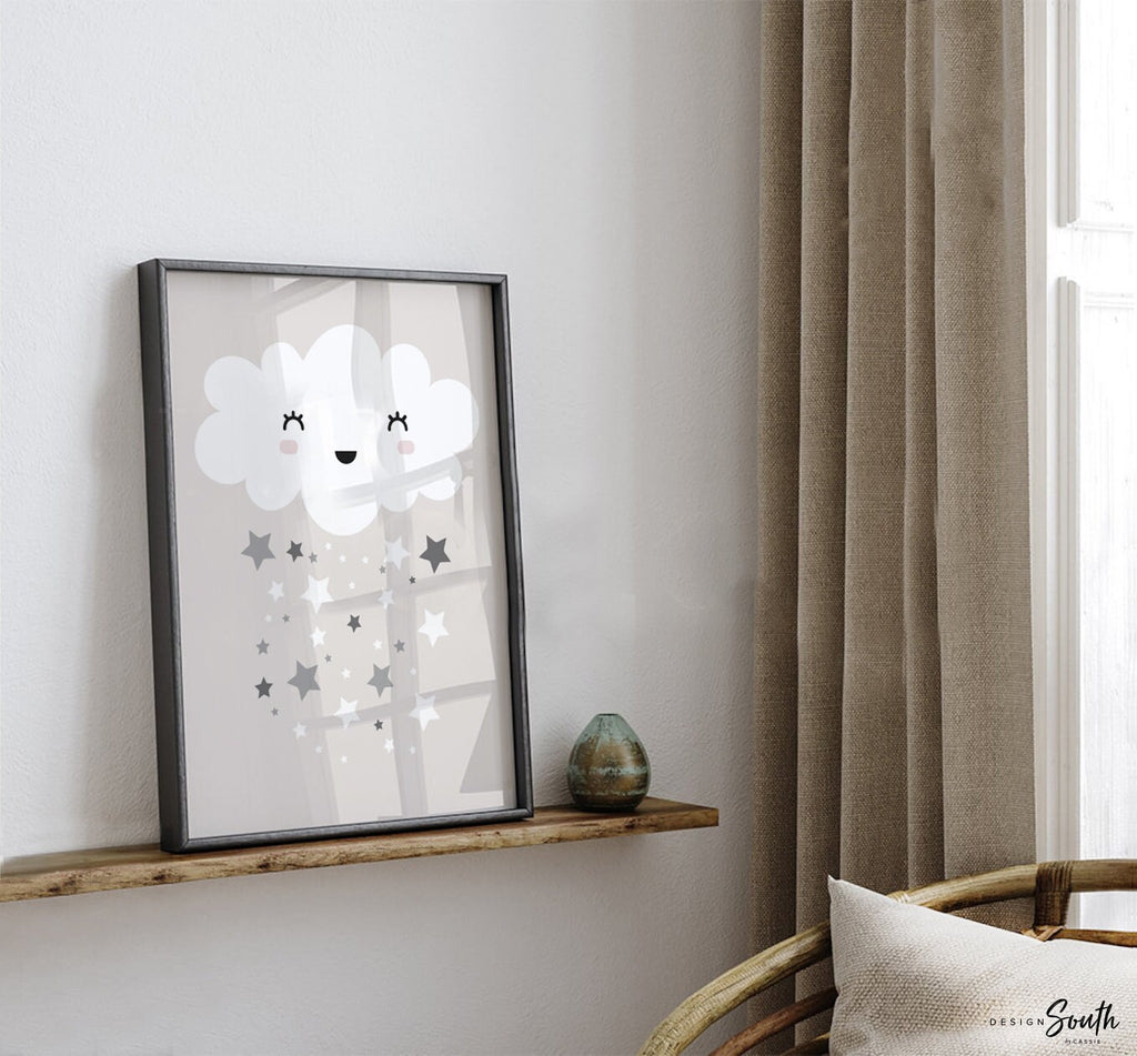 Gender neutral nursery, gray nursery art, gender neutral, star nursery decor, dream big, nursery ideas, gray star gender neutral baby shower