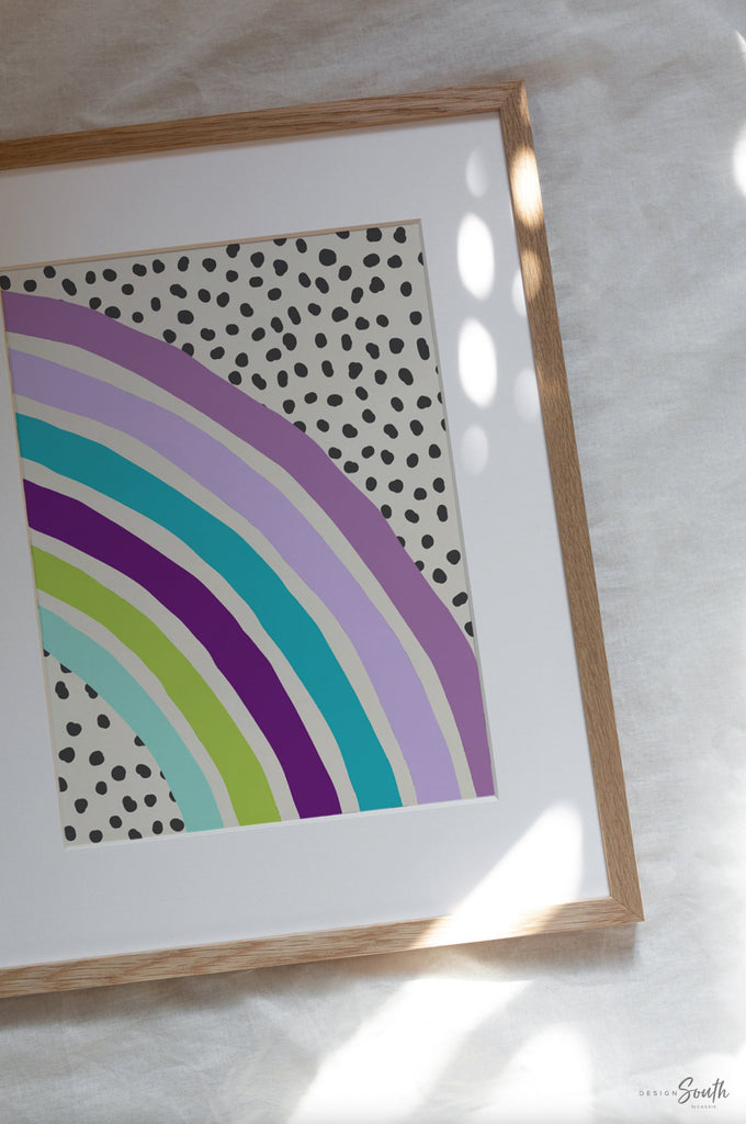 Its cool to be kind, kids wall art quote saying cool to be kind, colorful bright playroom art, bright playroom decor kindness affirmation