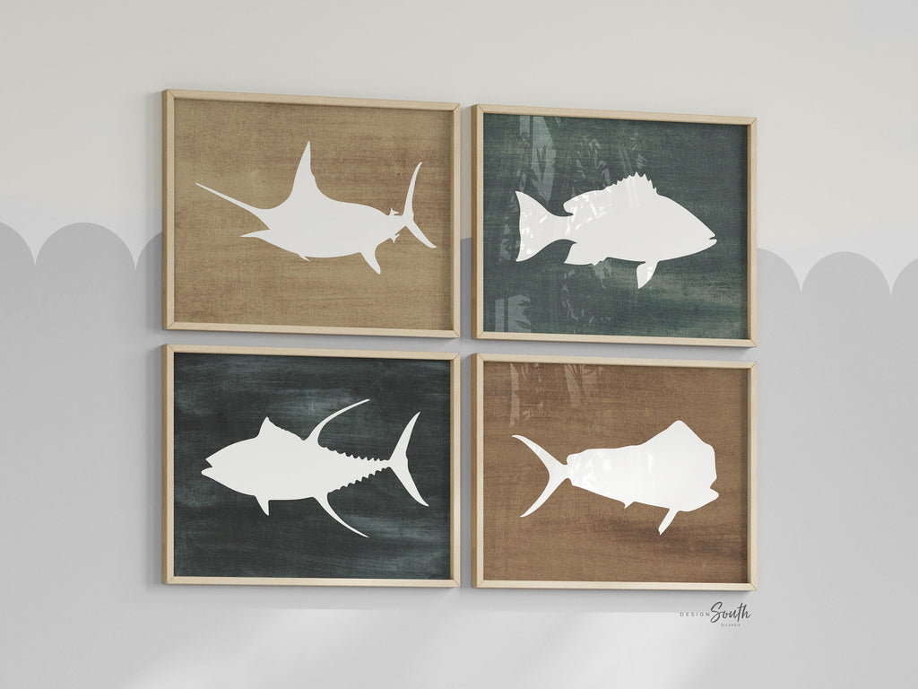 Boys fishing bedroom wall art, fish decor for boys, boys fishing theme, fish prints, baby boy fisherman, fish nursery art boys, fish decor