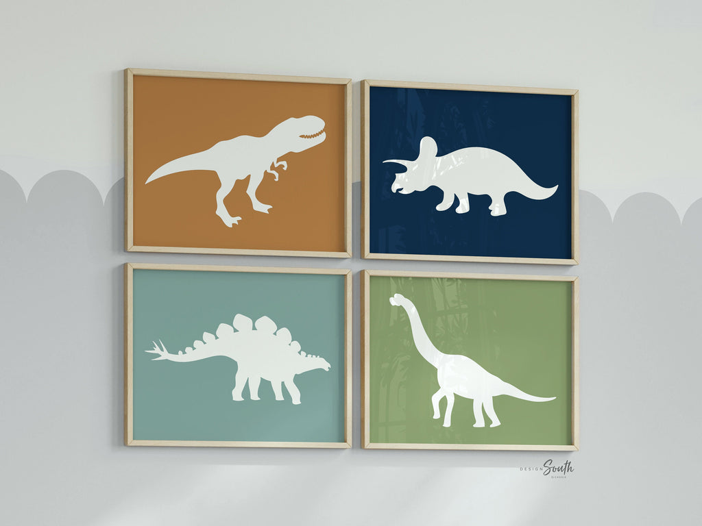 Boys dinosaur bedroom wall art, dinosaur decor for boys, boys dinosaur theme, dinosaur prints, baby boy dinosaurs, dinosaur nursery art boys