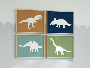 Boys dinosaur bedroom wall art, dinosaur decor for boys, boys dinosaur theme, dinosaur prints, baby boy dinosaurs, dinosaur nursery art boys