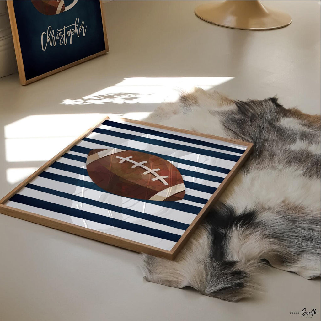 Sports collection print set boys name, sports theme wall pictures, sports art personalized gift, baseball football kids wall art boy nursery