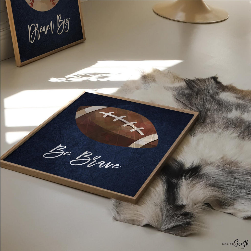 Navy blue sports kids room, boys sports nursery wall art poster prints, gift boy birthday party sports theme, navy blue boy prints bedroom