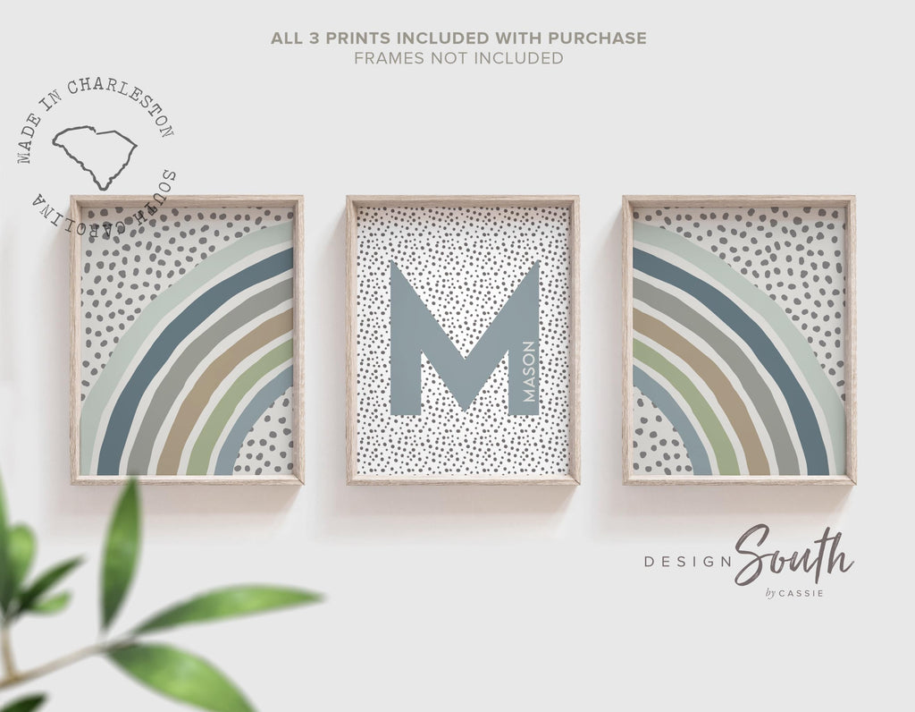 Baby boy nursery, boy shower gift, newborn baby boy wall art, prints for boy, posters for boy nursery, blue green beige nursery gift for boy