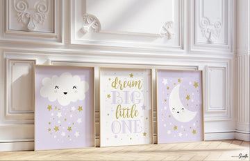 Lilac nursery art twins, twin sisters nursery, twin sisters decor, baby girl twins, girl twins, twin nursery purple, twin nursery girls gold