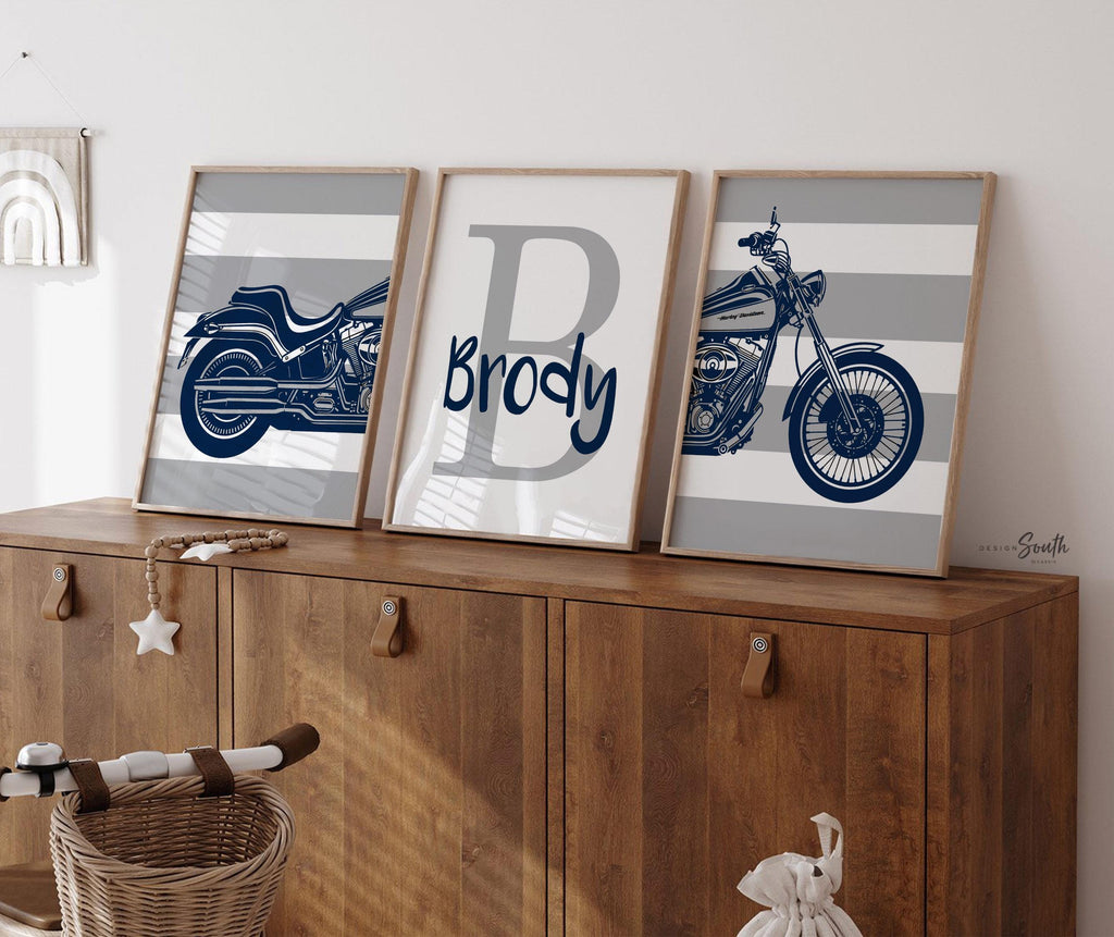 Softail harley davidson motorcycle nursery art, motorcycle kid gift, baby boy motorcycle, boy bedroom motorcycles, motorcycle theme harley