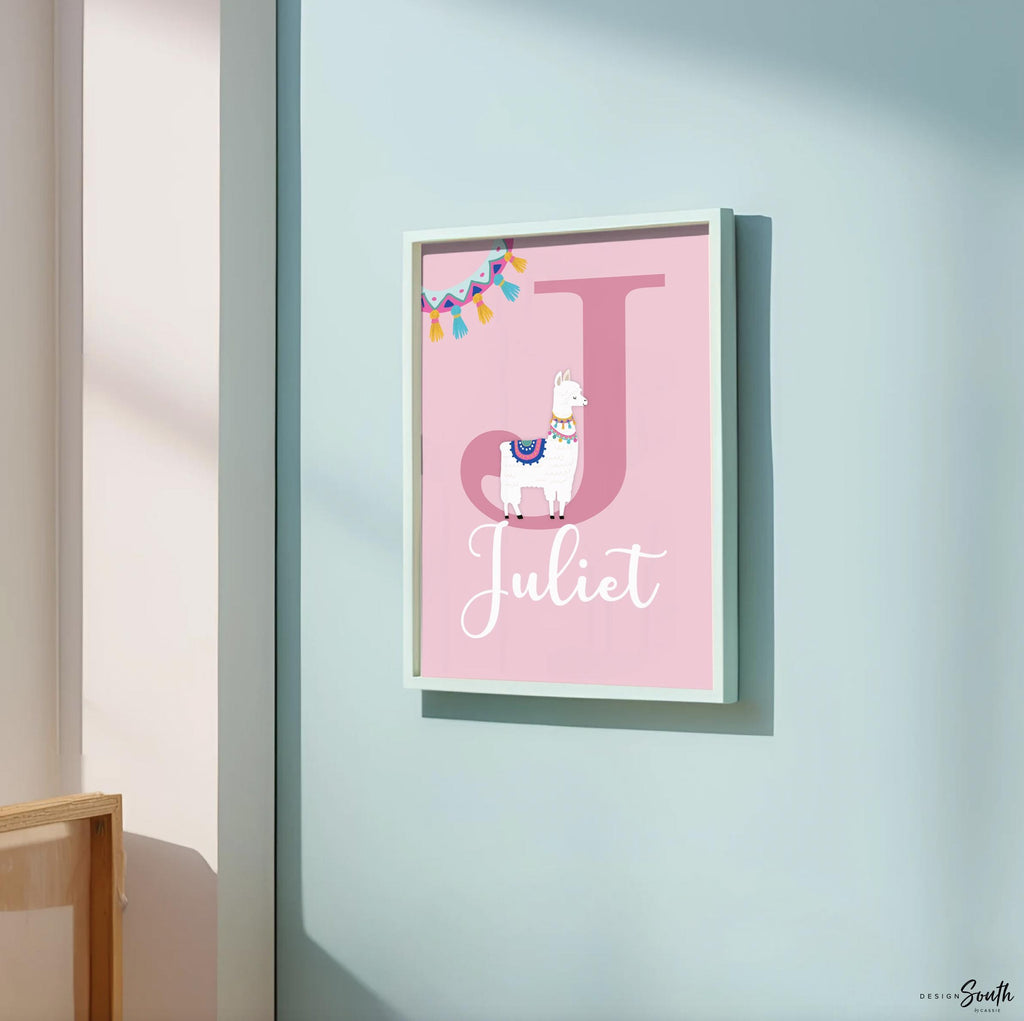 Llama nursery decor, llama nursery art, llama theme, llama baby decor, llama print, llama wall art, girl nursery prints, alpaca nursery art