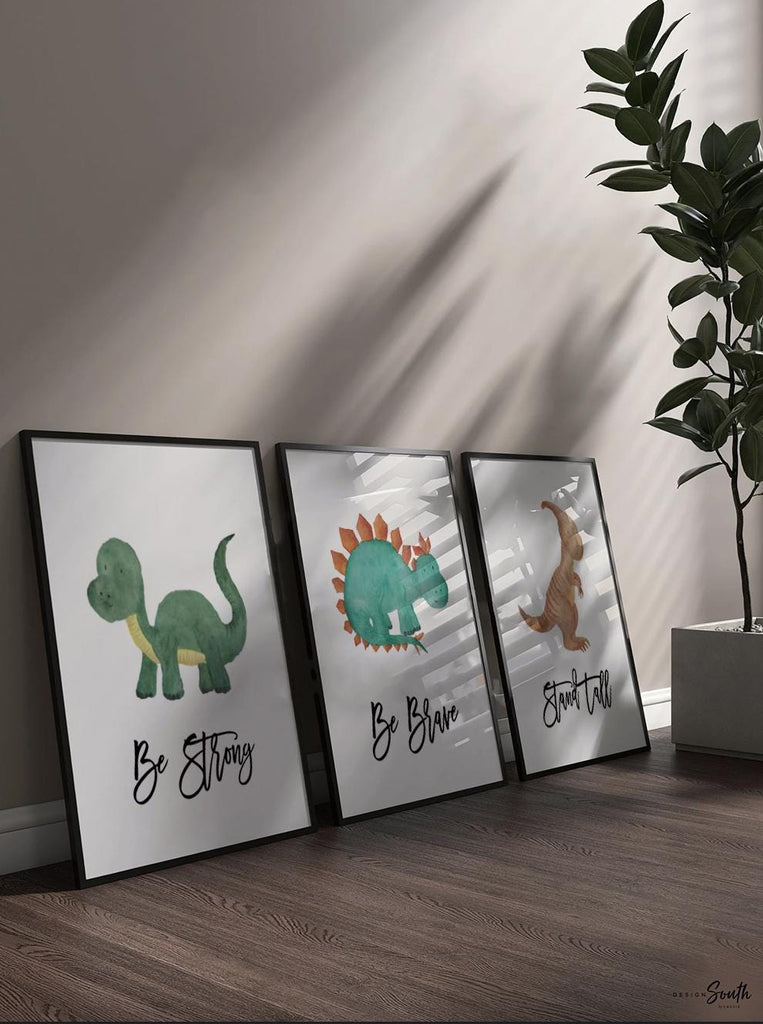 Boys dinosaur bedroom wall art, dinosaur decor for boys, boys dinosaur theme, dinosaur prints, baby boy dinosaurs, dinosaur nursery art boys