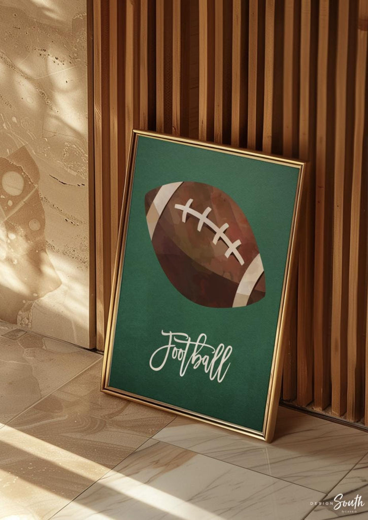 Sports wall art decor for boys nursery bedroom playroom, sports posters art prints home decor walls, sports themed big boy room wall ideas