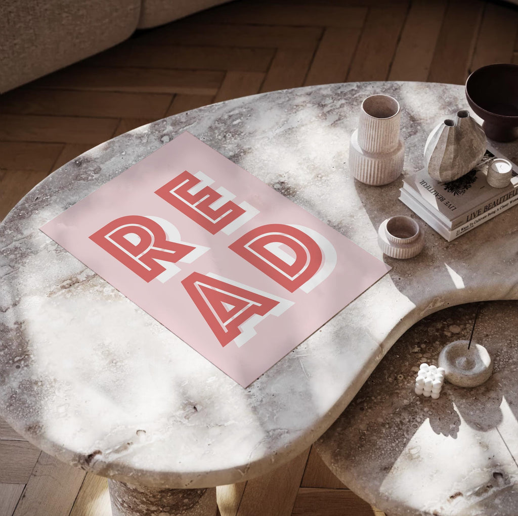 Girl reading wall art love books, pink bedroom art baby, little girl wall art hearts rainbows, sisters sibling playroom decor, pink playroom