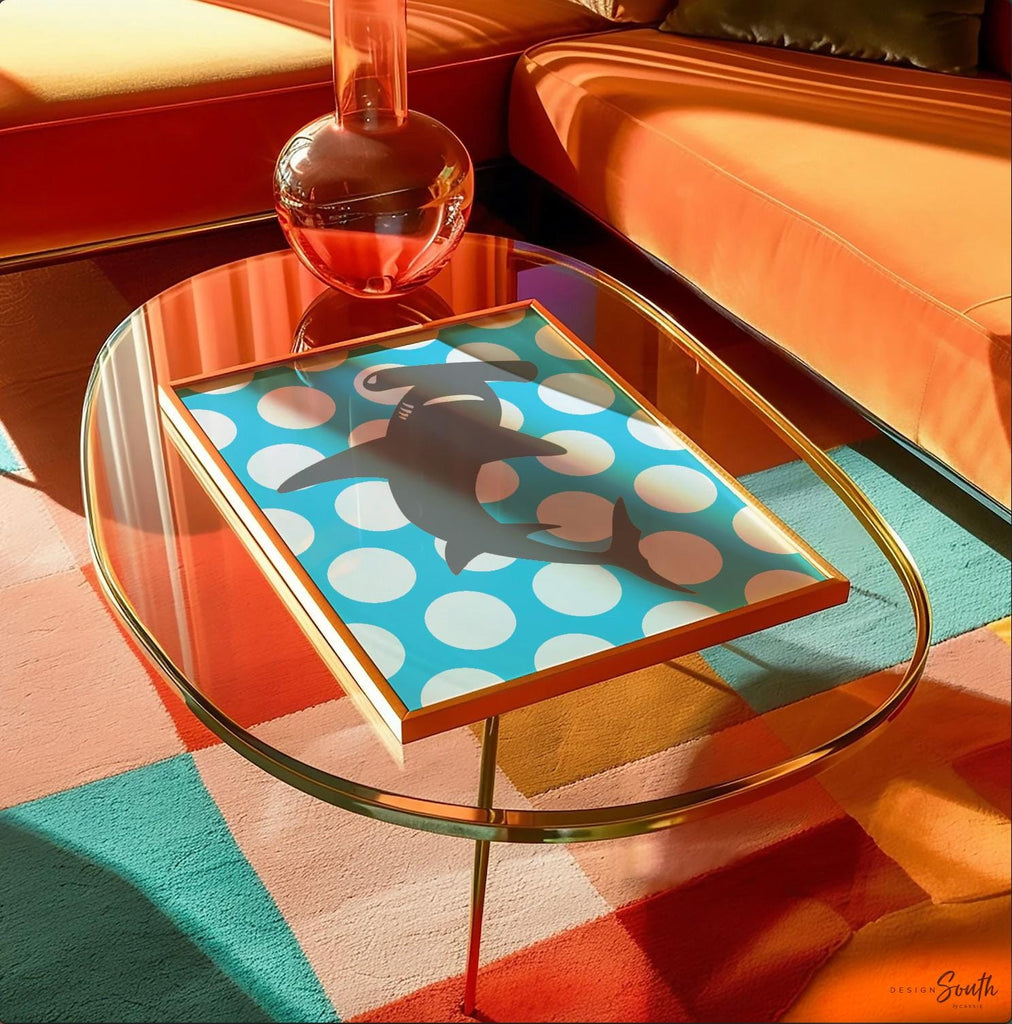 Shark blue, shark wall art, shark decor, shark art room decor, shark nursery art, boys shark bedroom, bedroom sharks theme, boys shark decor