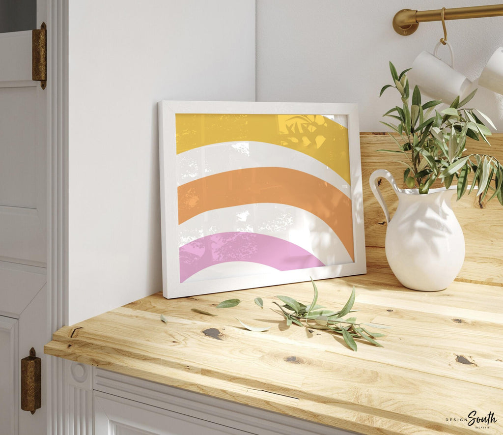 Girl rainbow posters, rainbow wall art for girl bedroom, decor for girl room, kids room wall, rainbow wall decorations, sunshine nursery art