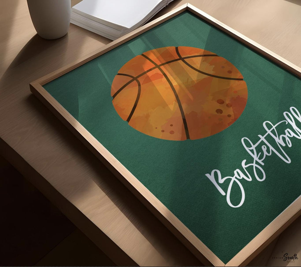 Sports home decor, sports posters boys room, sports wall art, athlete little boy gift, artwork above bed sports theme, basketball football