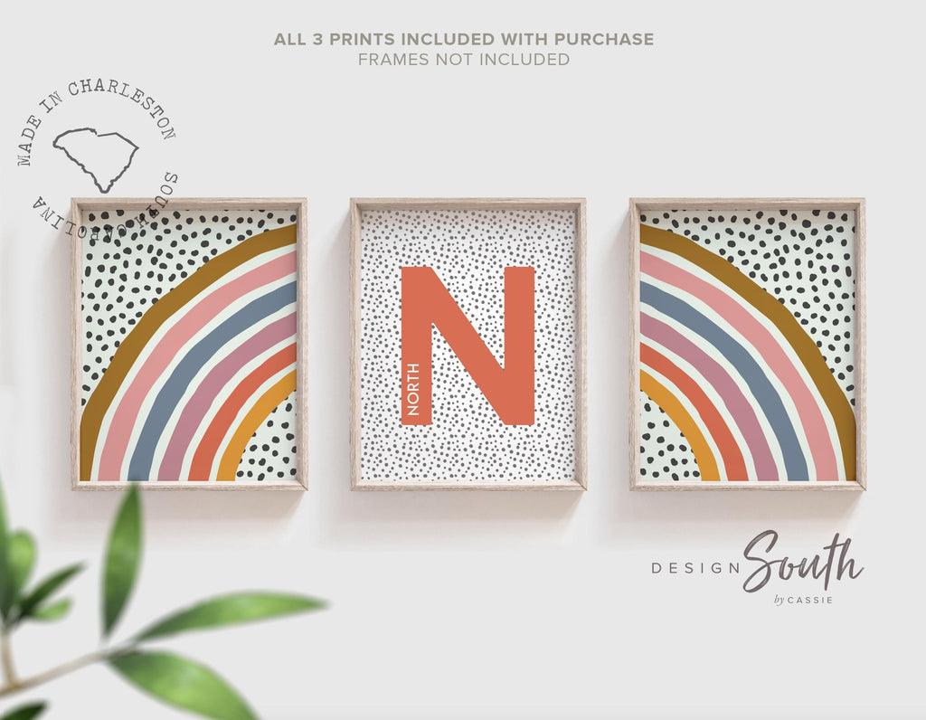 Kids room wall art, nursery prints, boho baby nursery decor, gender neutral nursery, playroom neutral color scheme, modern neutral nursery