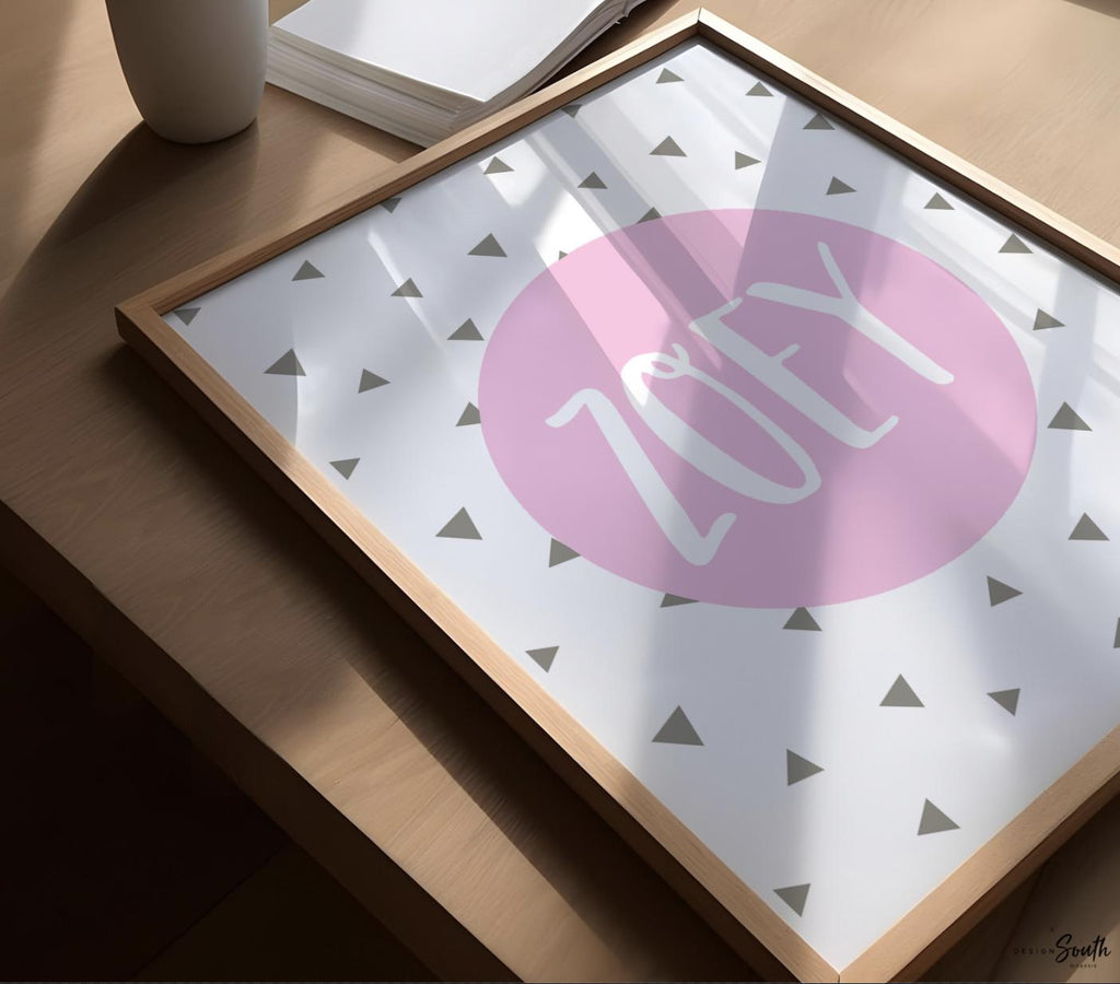 Pink puppy art, girls puppy art, baby girl puppy nursery, girls nursery puppies, girls puppy nursery, pink gray, pink and gray puppy nursery