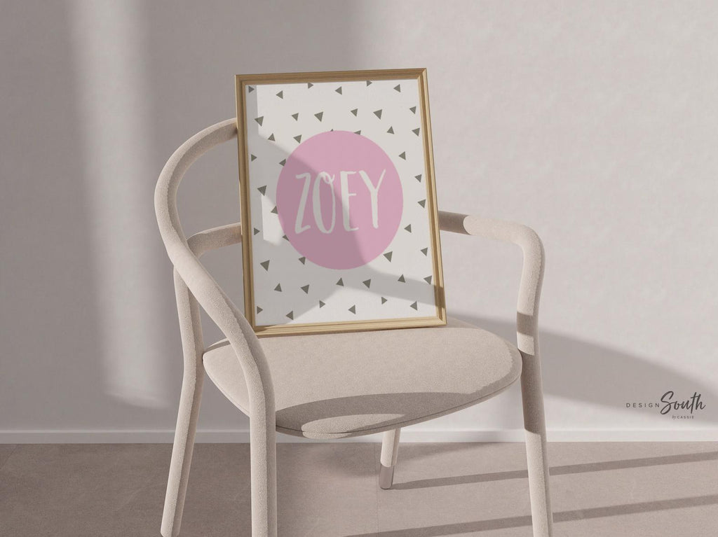 Pink puppy art, girls puppy art, baby girl puppy nursery, girls nursery puppies, girls puppy nursery, pink gray, pink and gray puppy nursery