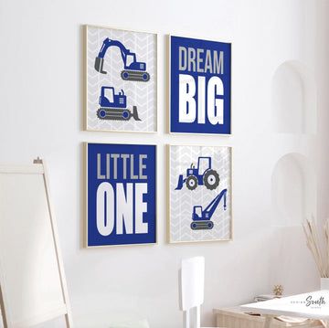 Under construction nursery, baby construction art, construction trucks for boys, builders art, builders decor, boys construction bedroom