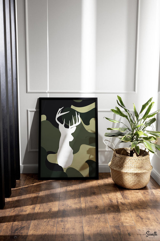 Buck deer nursery decor for boys military green camo, ducks trucks eight point bucks thats what little boys are made of kids hunting quote