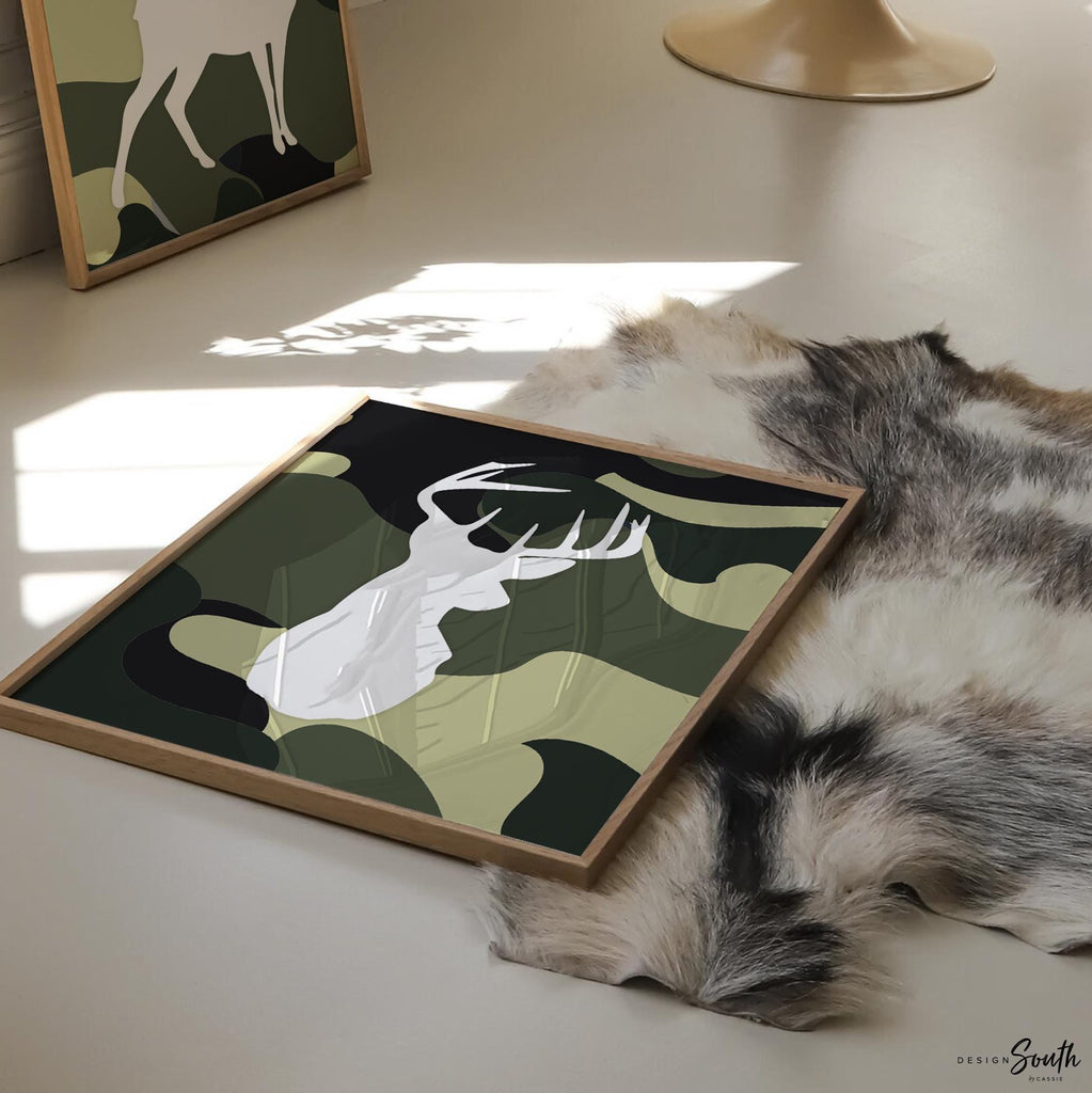 Buck deer nursery decor for boys military green camo, ducks trucks eight point bucks thats what little boys are made of kids hunting quote