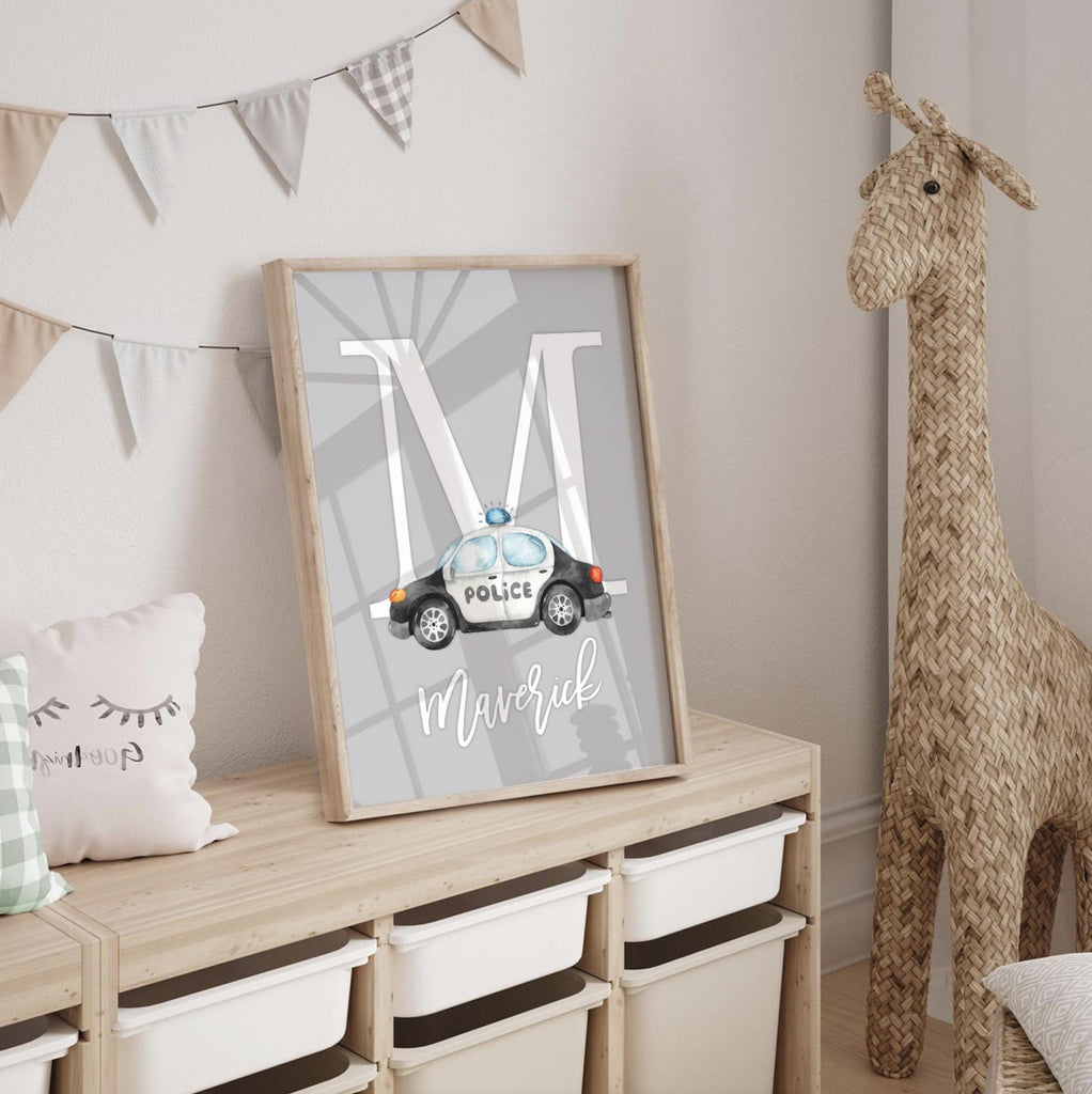 Set of 3 rescue vehicle wall art prints featuring colorful illustrations of emergency vehicles including fire trucks, ambulances, and police cars. Perfect for a toddler boy&#39;s bedroom, transportation-themed nursery, or playroom decor. These prints add a fun and educational touch to any child’s space. Great gift idea for little vehicle lovers or future first responders. Unframed and available in multiple sizes for easy display and framing.