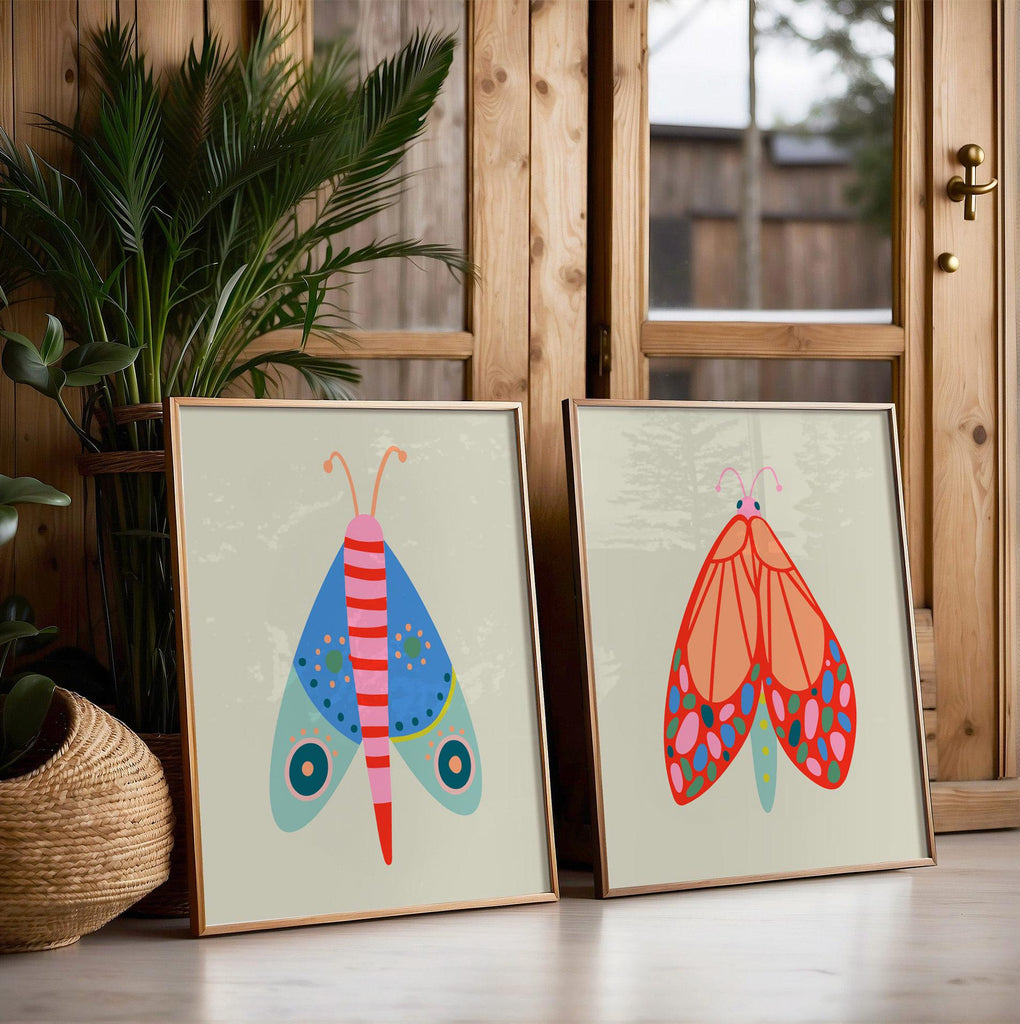 Retro nursery wall art set, colorful terrazzo pattern prints, unisex kids room decor, vibrant modern baby artwork, fun quirky wall set