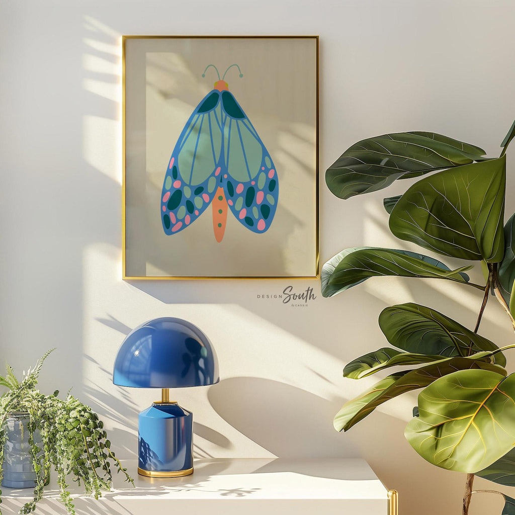 Butterfly wall art set, butterfly nursery prints, girls room decor, colorful butterfly artwork for nursery or bedroom, whimsical wall art