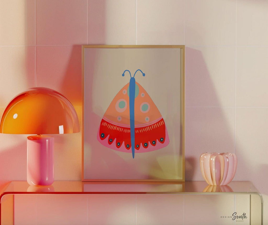 Butterfly wall art set, butterfly nursery prints, girls room decor, colorful butterfly artwork for nursery or bedroom, whimsical wall art