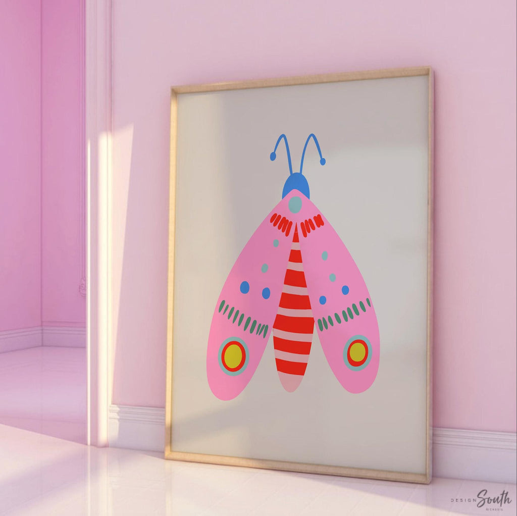Butterfly wall art set, butterfly nursery prints, girls room decor, colorful butterfly artwork for nursery or bedroom, whimsical wall art