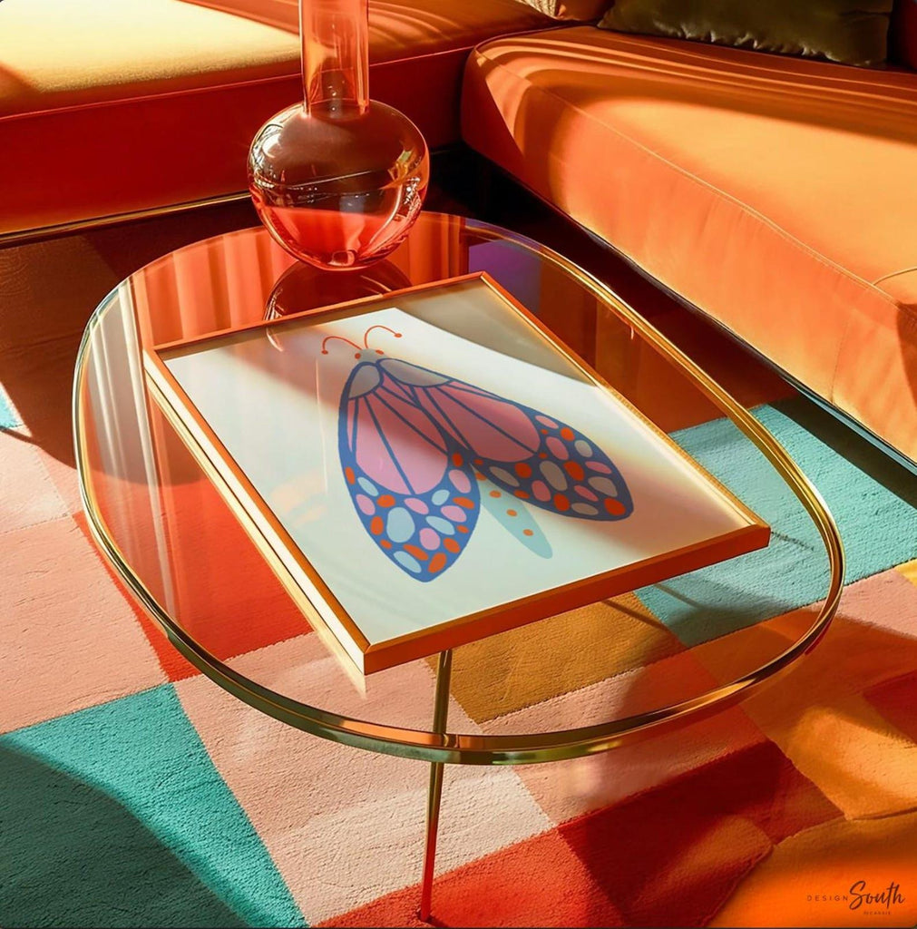 Butterfly Wall Art Set: Modern Colorful Kids Room Decor