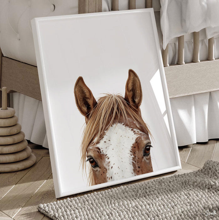 Horse Nursery Prints Set of 3, Watercolor Equestrian Wall Art, Western Baby Room Decor, Farmhouse Horse Artwork, Boys Girls Bedroom Decor