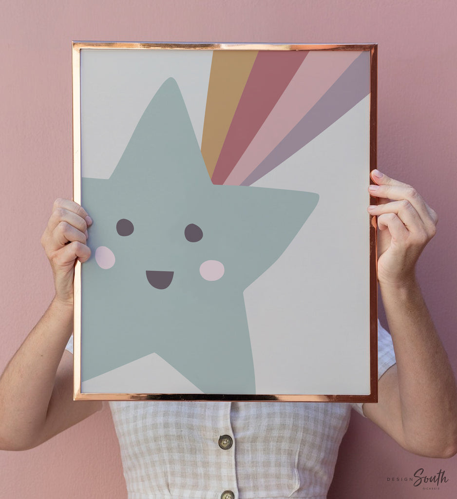 Set of 3, boho nursery decor, boho nursery decor girl, boho wall decor, wall art print set, girls playroom signs, unisex nursery room