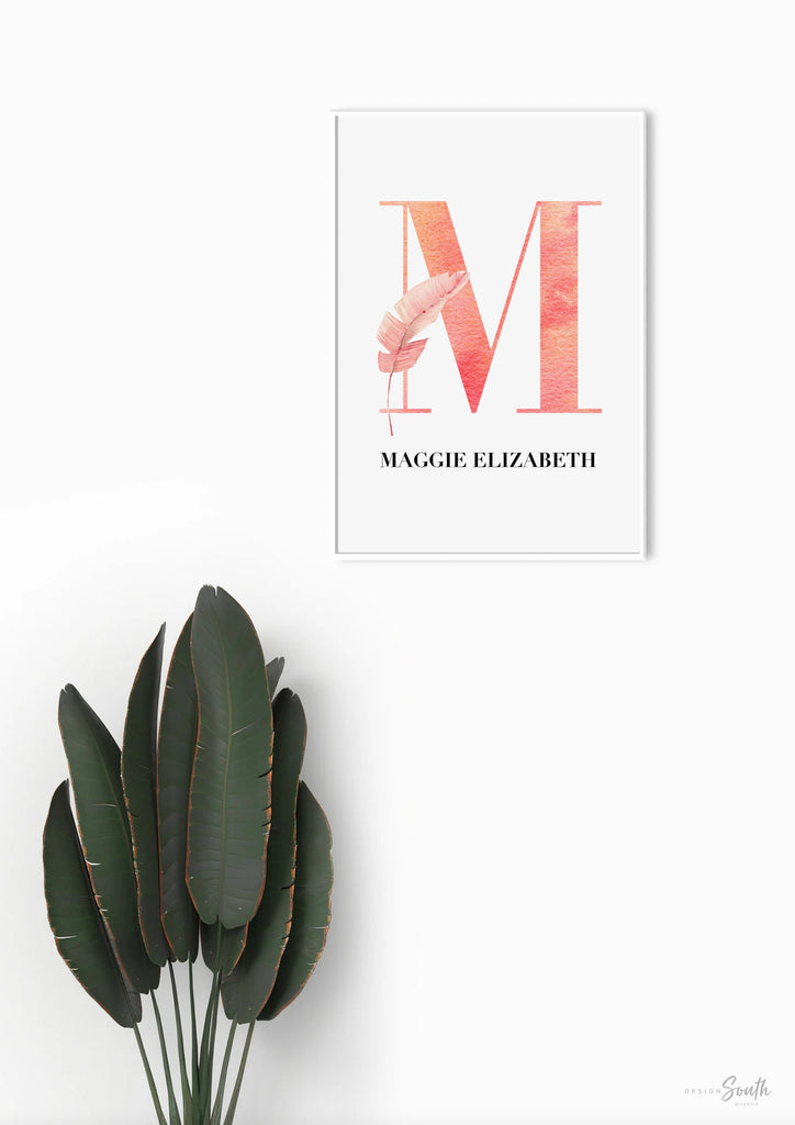 Tropical flamingo nursery, pink green nursery tropical baby, monstera leaf tropical theme baby, trendy nursery wall art decor baby girl gift