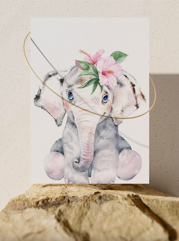 Baby girl nursery wall art, tropical theme baby shower gift for girl, palm leaf nursery, tropical baby girl nursery, hawaiian nursery decor