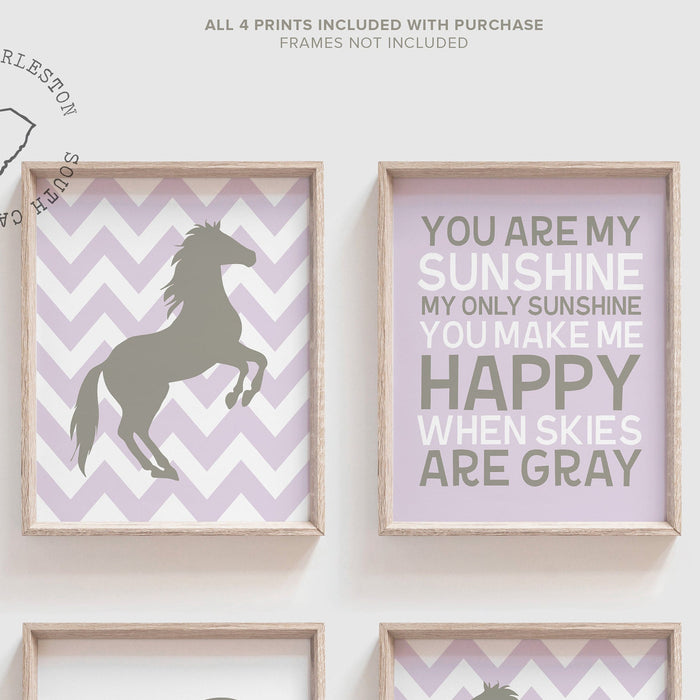 Horse nursery decor, cowgirl nursery art, horse nursery art, horse art for girls room, cowgirl decor, equestrian girl art, western art pink