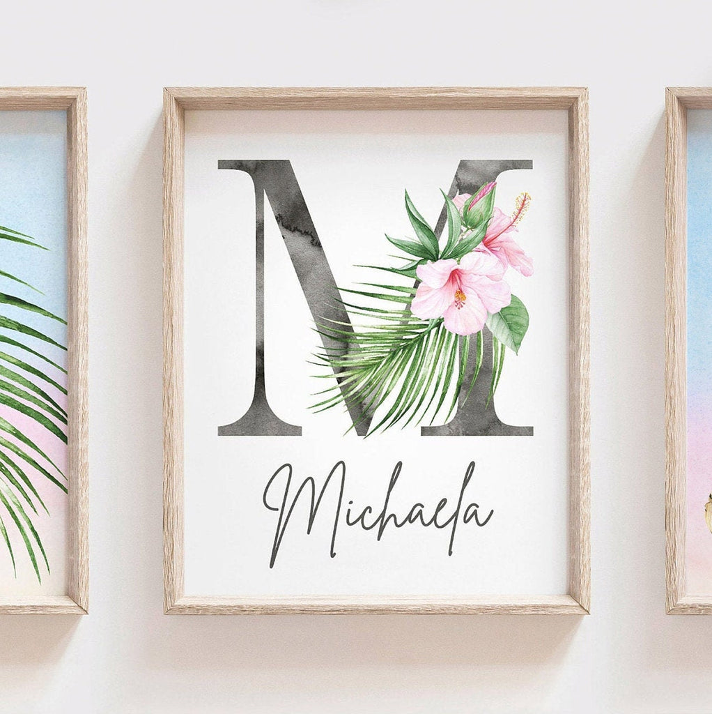 Zoo animal art, baby girl animal nursery, tropical jungle animal wall art for nursery, animal decor girl gift baby shower, girl bedroom art