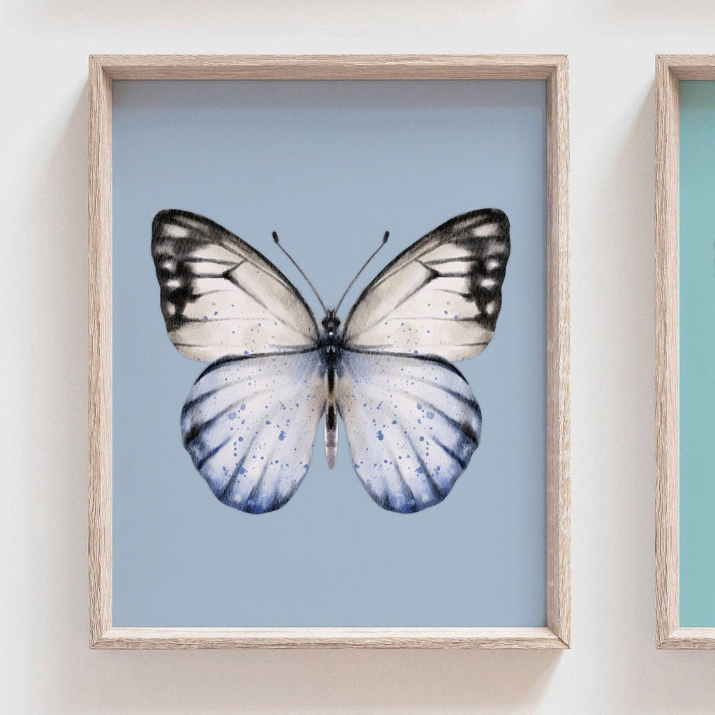 Pastel butterflies, girl nursery butterfly themed, room decor butterflies, newborn baby butterfly gift, butterfly baby shower gift, baby art