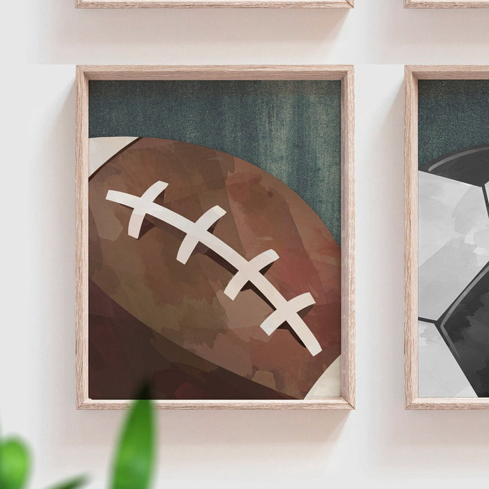 Industrial collection kids room sports decor, modern sports nursery art, industrial kids playroom decor, gift for boy sports theme, kid room