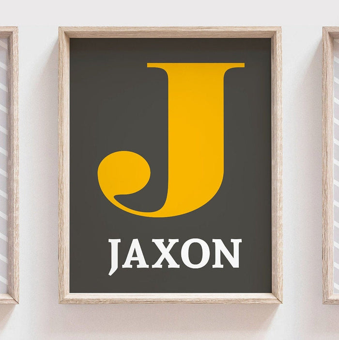 Construction nursery, construction bedroom, crane, digger, gray yellow construction, wall prints construction trucks personalized boys name