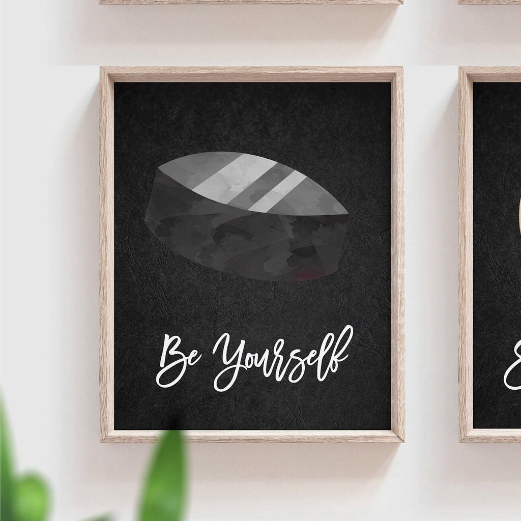 Sports collection art set of 6, boys sports nursery wall art prints, boy sports theme, boy sports inspirational positivity prints bedroom