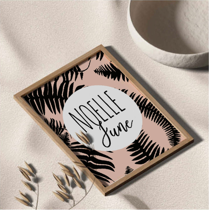 Boho wall decor, safari animal art, personalized nursery safari print set, pink cheetah leopard, baby girl modern nursery, tropical girl art