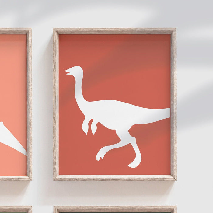 Boho dinosaur art, gender neutral dinosaur, contemporary boho dinosaur wall art, dinosaur posters, dinosaur themed bedroom muted boho colors