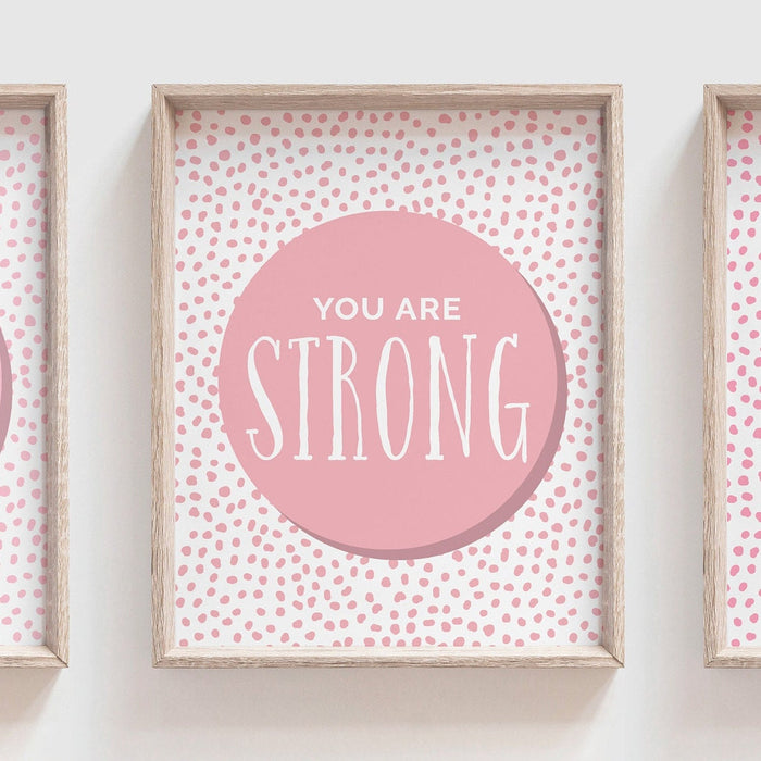 Pink playroom art, little girl room wall art, toddler bedroom pink, affirmation signs in pink, little girl bedroom pink art prints positive