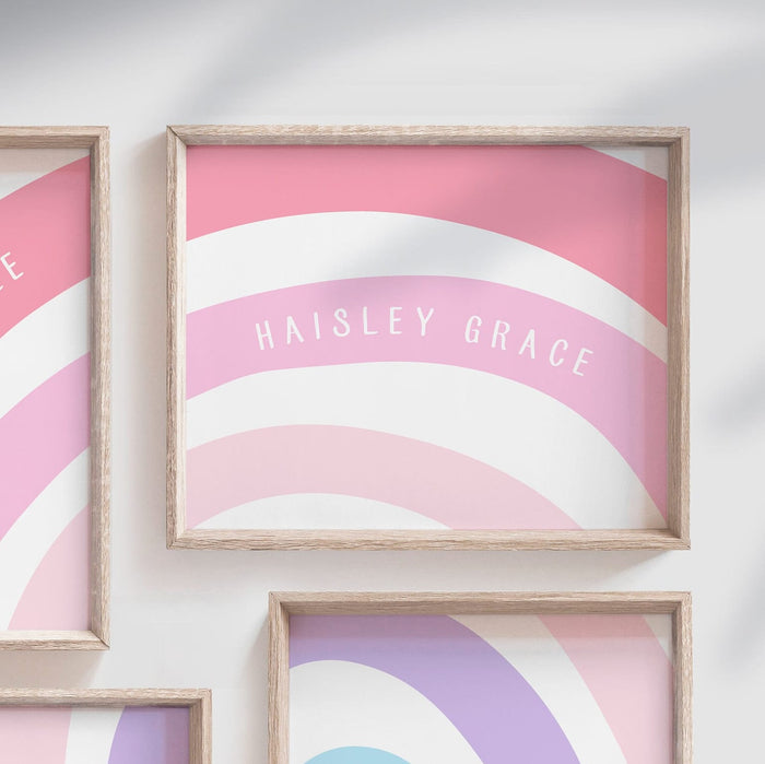 Sister girl room ideas, twin girls room wall art, sister signs, sister gift, little sister big sister wall decor, bedroom for girls rainbows
