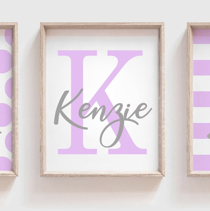 Purple gray girls dinosaur nursery art, girl dinosaur art, baby girl dinosaurs, girl dinosaur wall art, girls bedroom dinosaurs purple decor